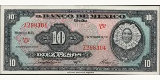 10 pesos 1961