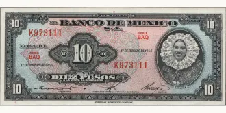 10 pesos 1965