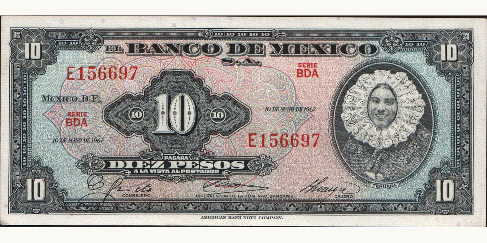 10 pesos 1967