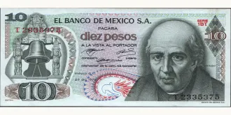 10 pesos 1972