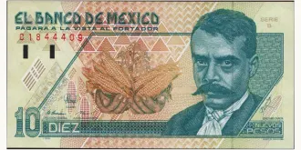 10 pesos 1992