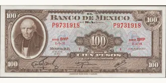 100 pesos 1972