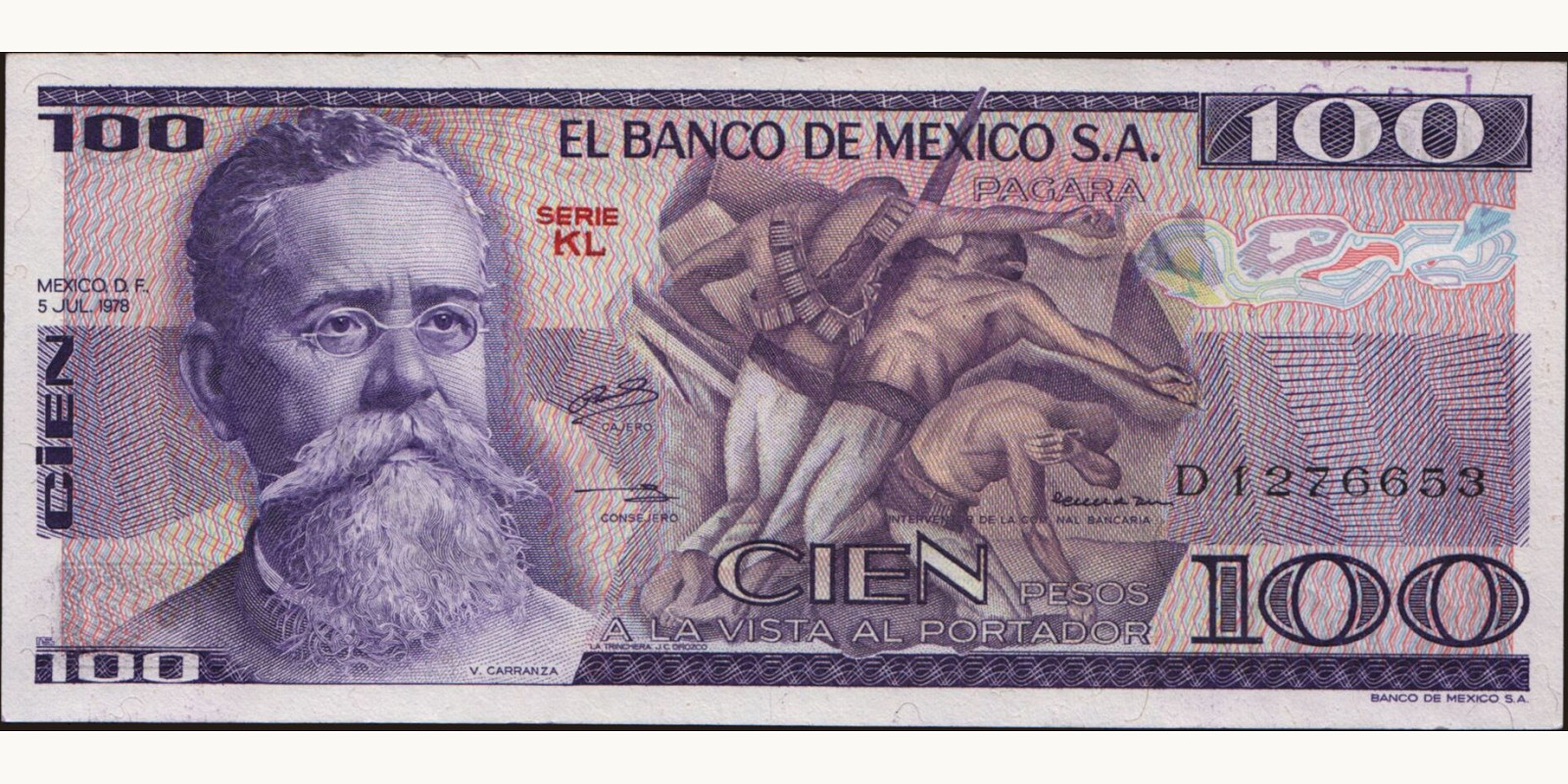 100 pesos 1978