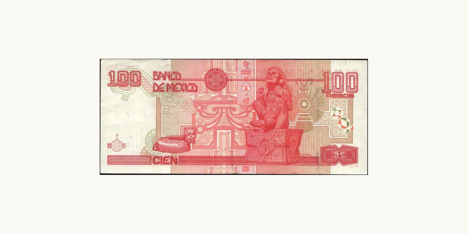 100 pesos Мексика 1994 — Оборотная сторона