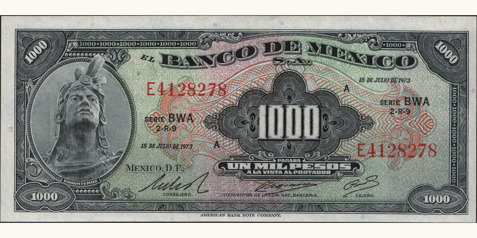 1000 pesos 1973
