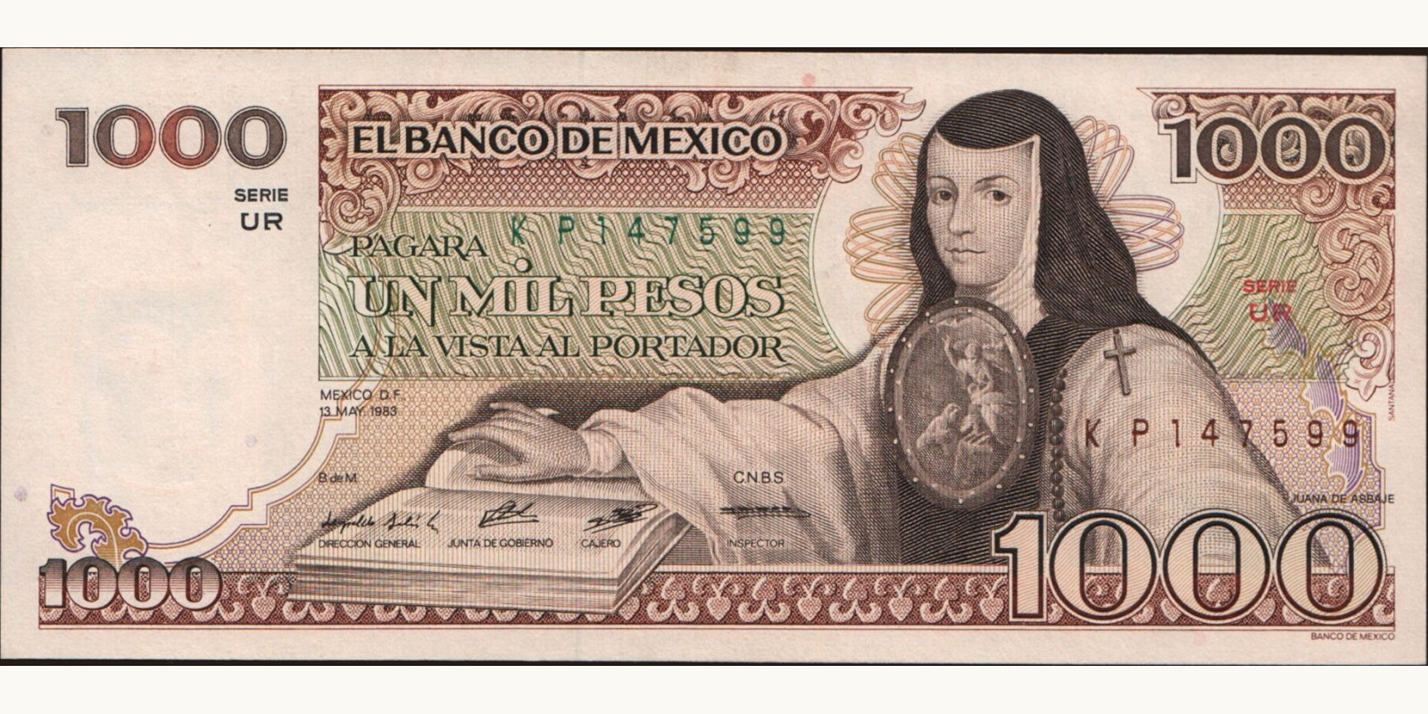 1000 pesos 1983