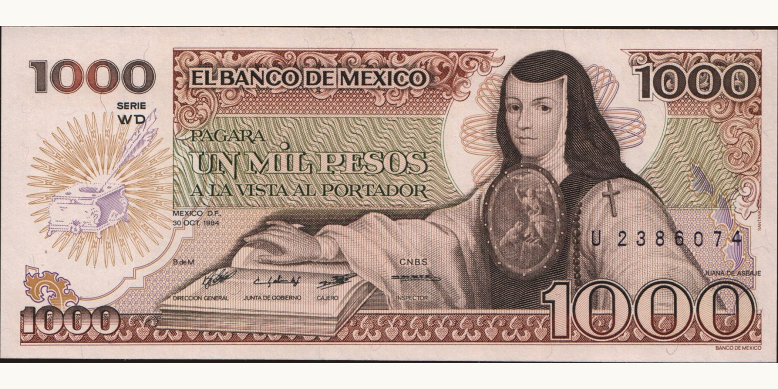 1000 pesos 1984