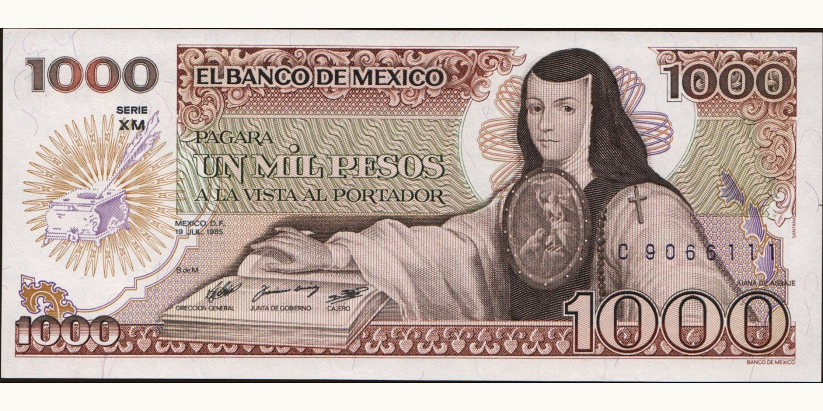 1000 pesos 1985