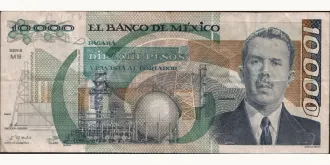 10000 pesos 1987