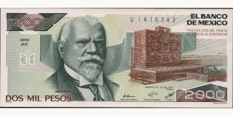 2000 pesos 1985