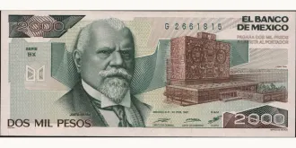 2000 pesos 1987