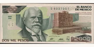 2000 pesos 1989