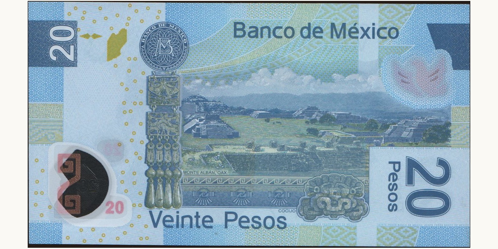 20 pesos Мексика 2008 — Оборотная сторона