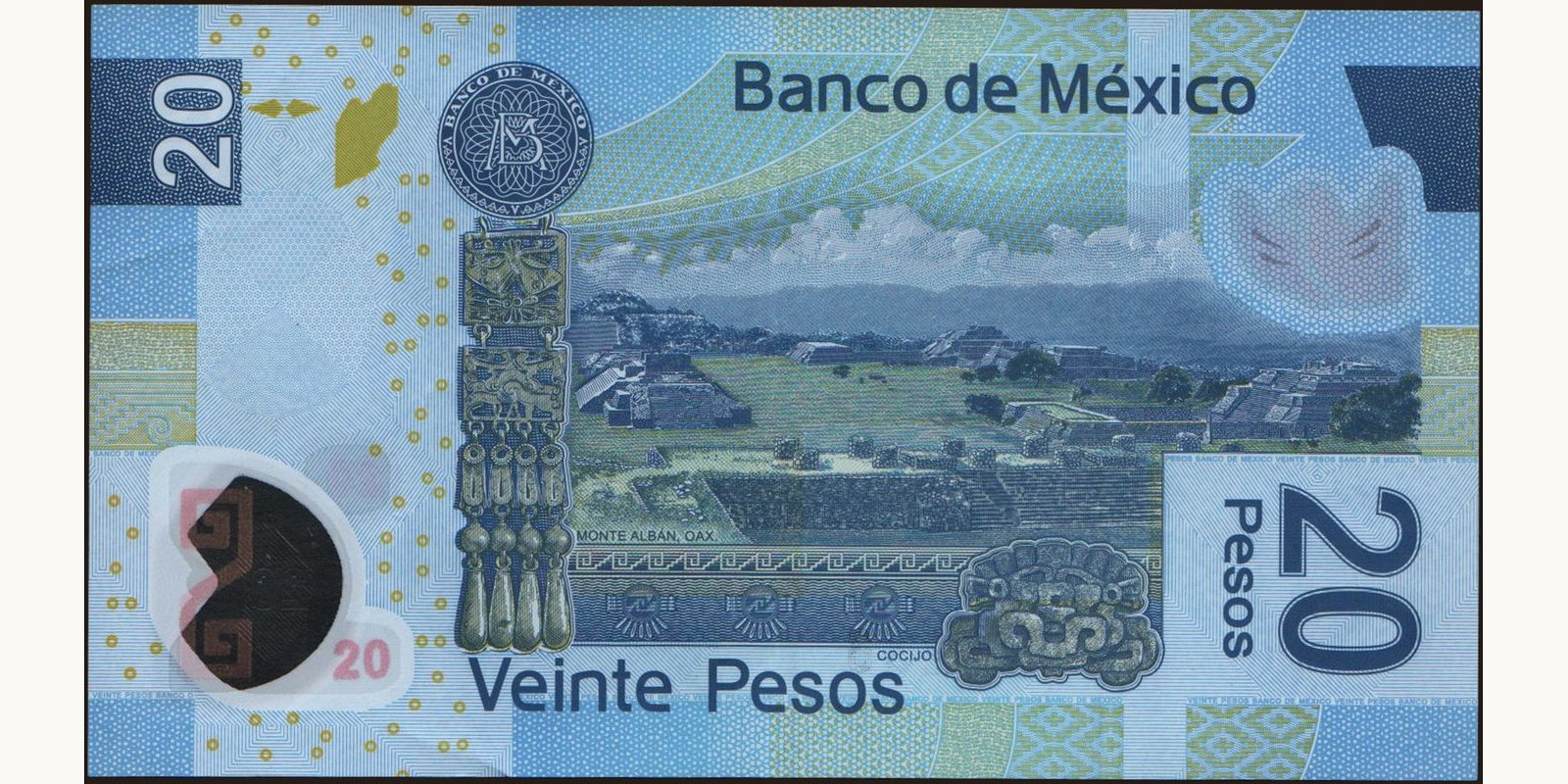 20 pesos Мексика 2010 — Оборотная сторона