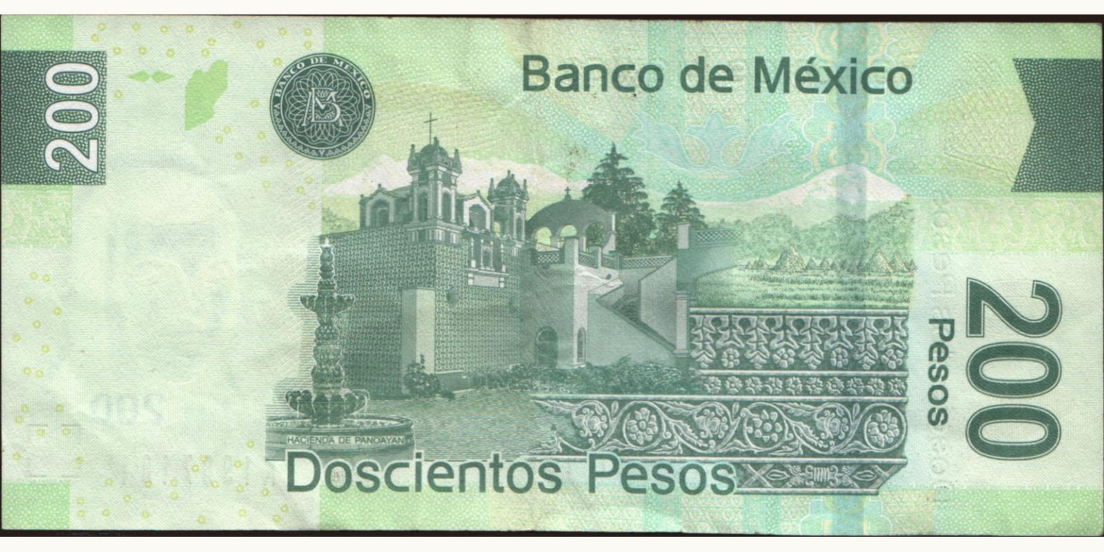 200 pesos Mexico 2008 — Back side