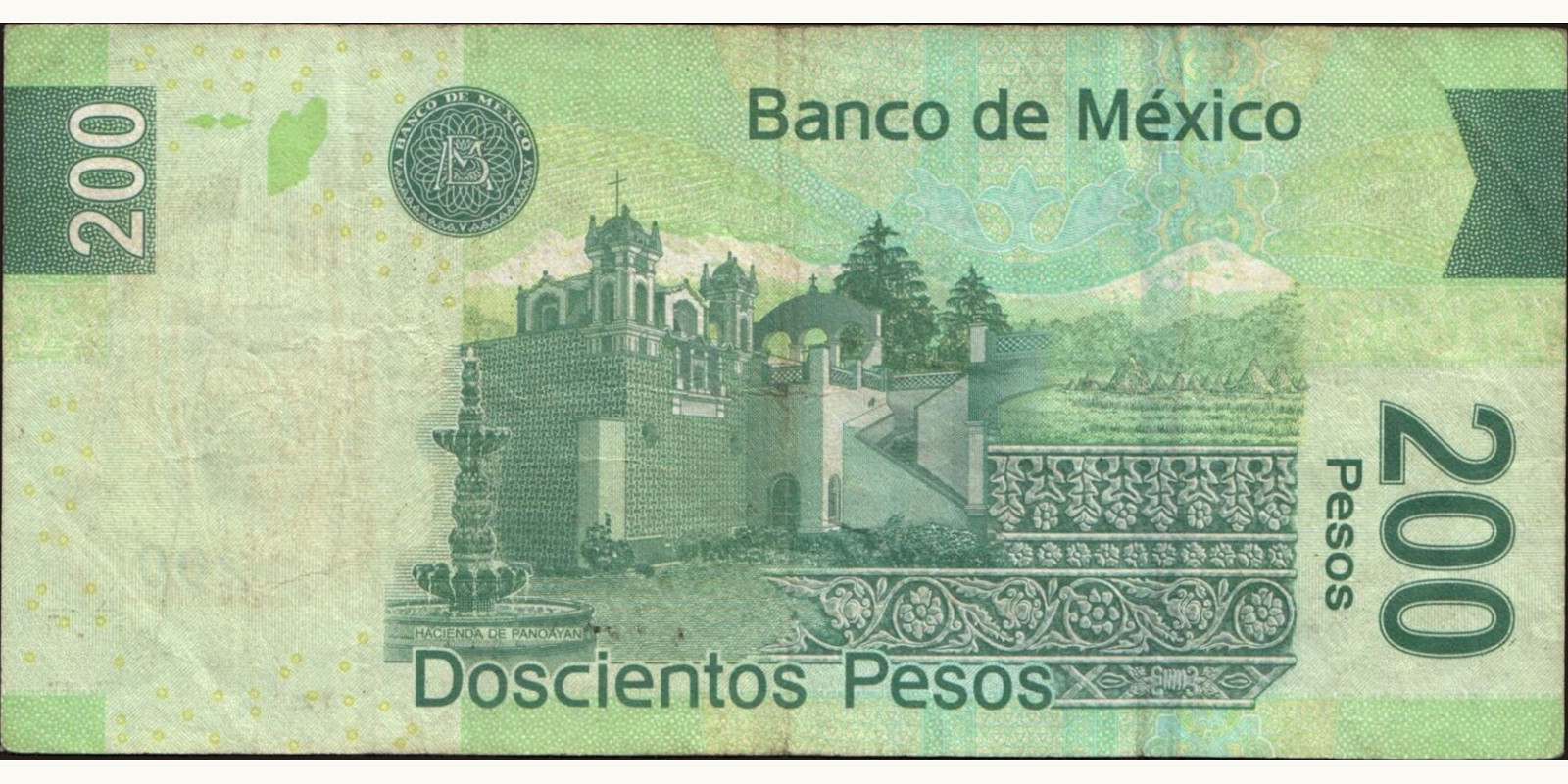 200 pesos Мексика 2010 — Оборотная сторона