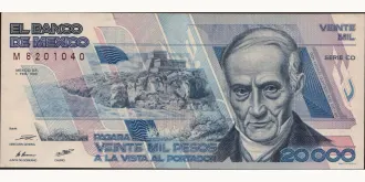 20000 pesos 1988