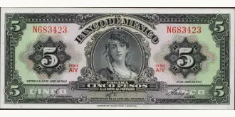5 pesos 1963