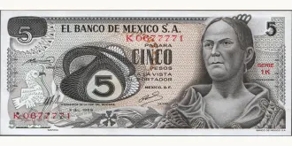 5 pesos 1969