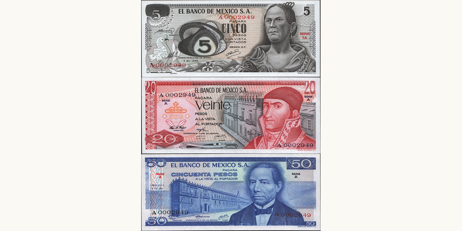 50 pesos 1969