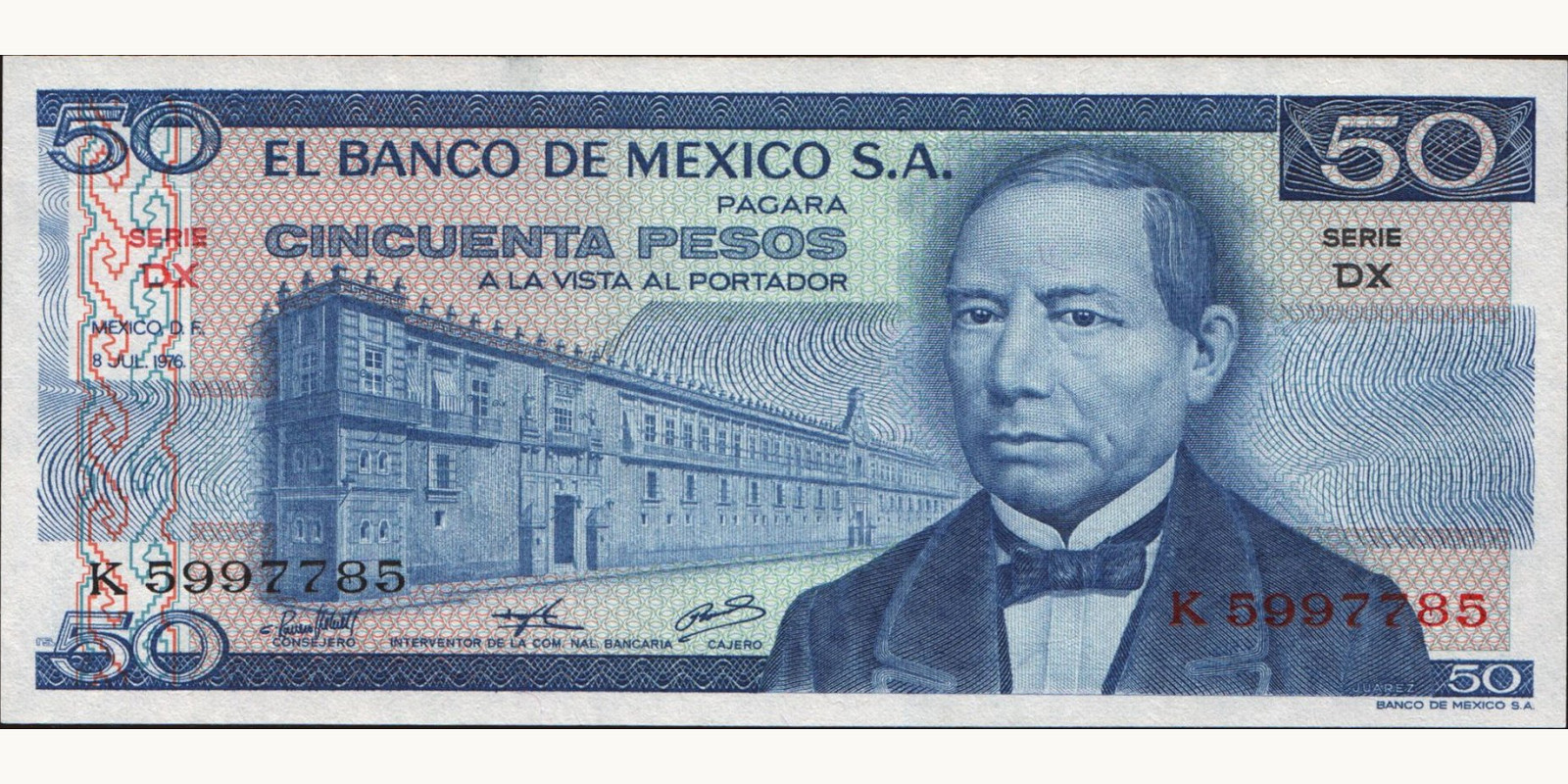 50 pesos 1976