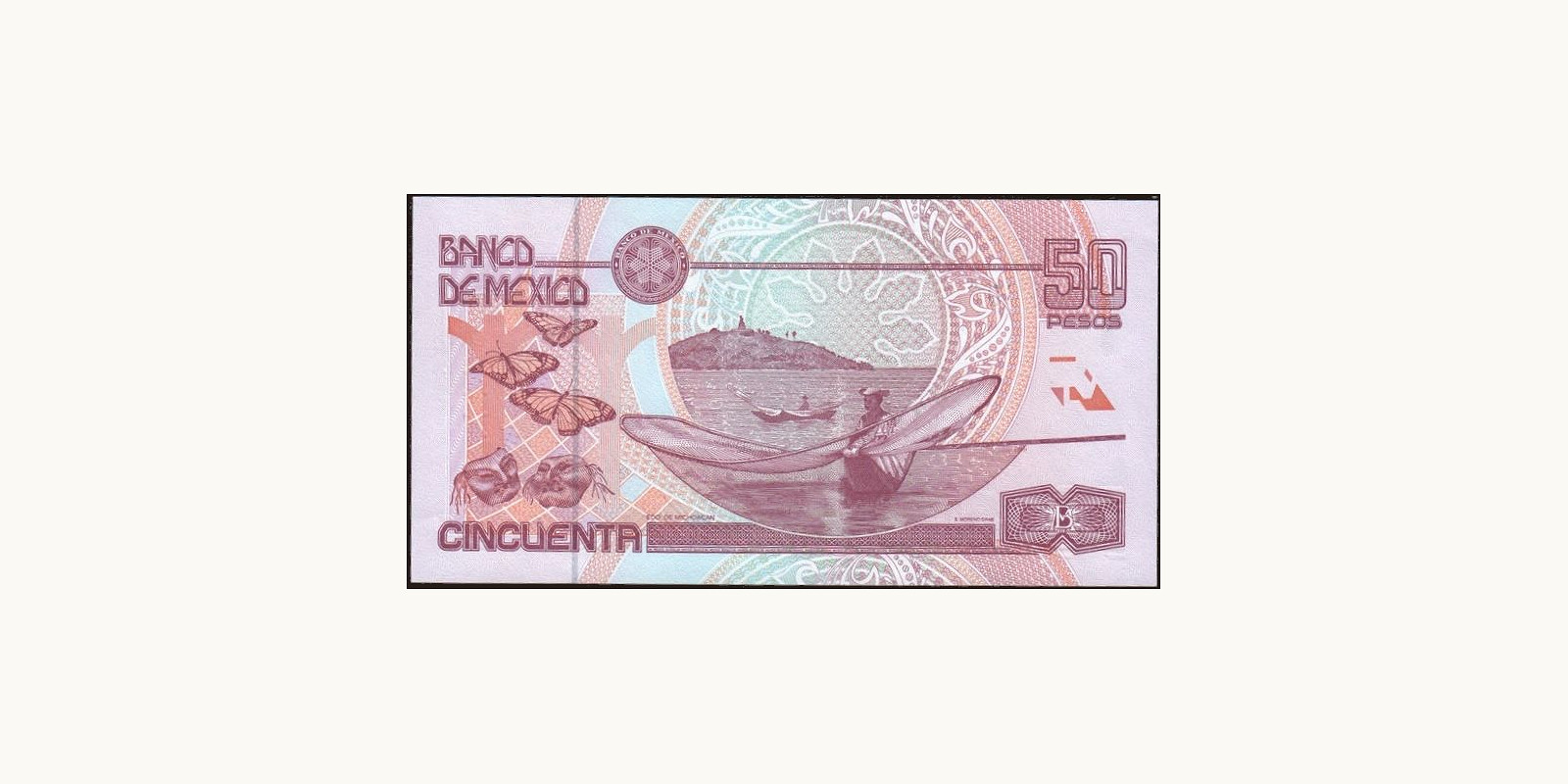 50 pesos Мексика 2003 — Оборотная сторона