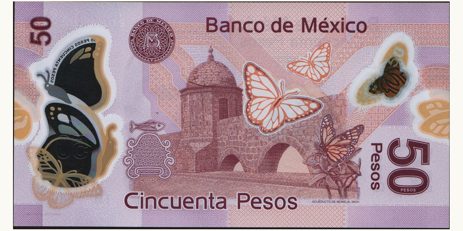 50 pesos Мексика 2012 — Оборотная сторона