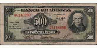 500 pesos 1977