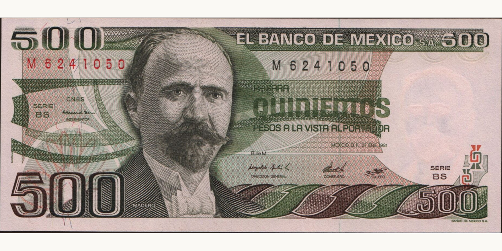 500 pesos 1981