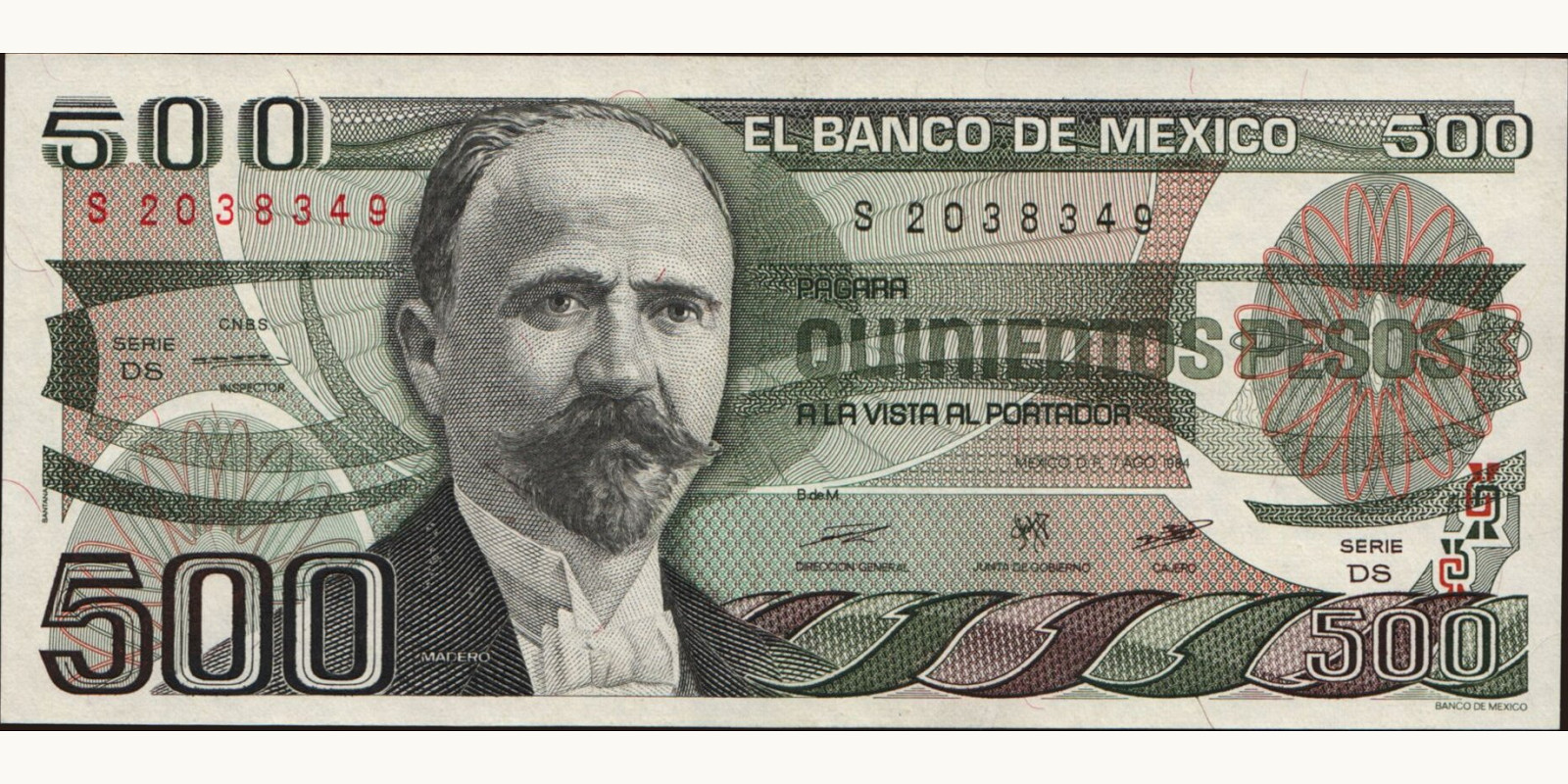 500 pesos 1984