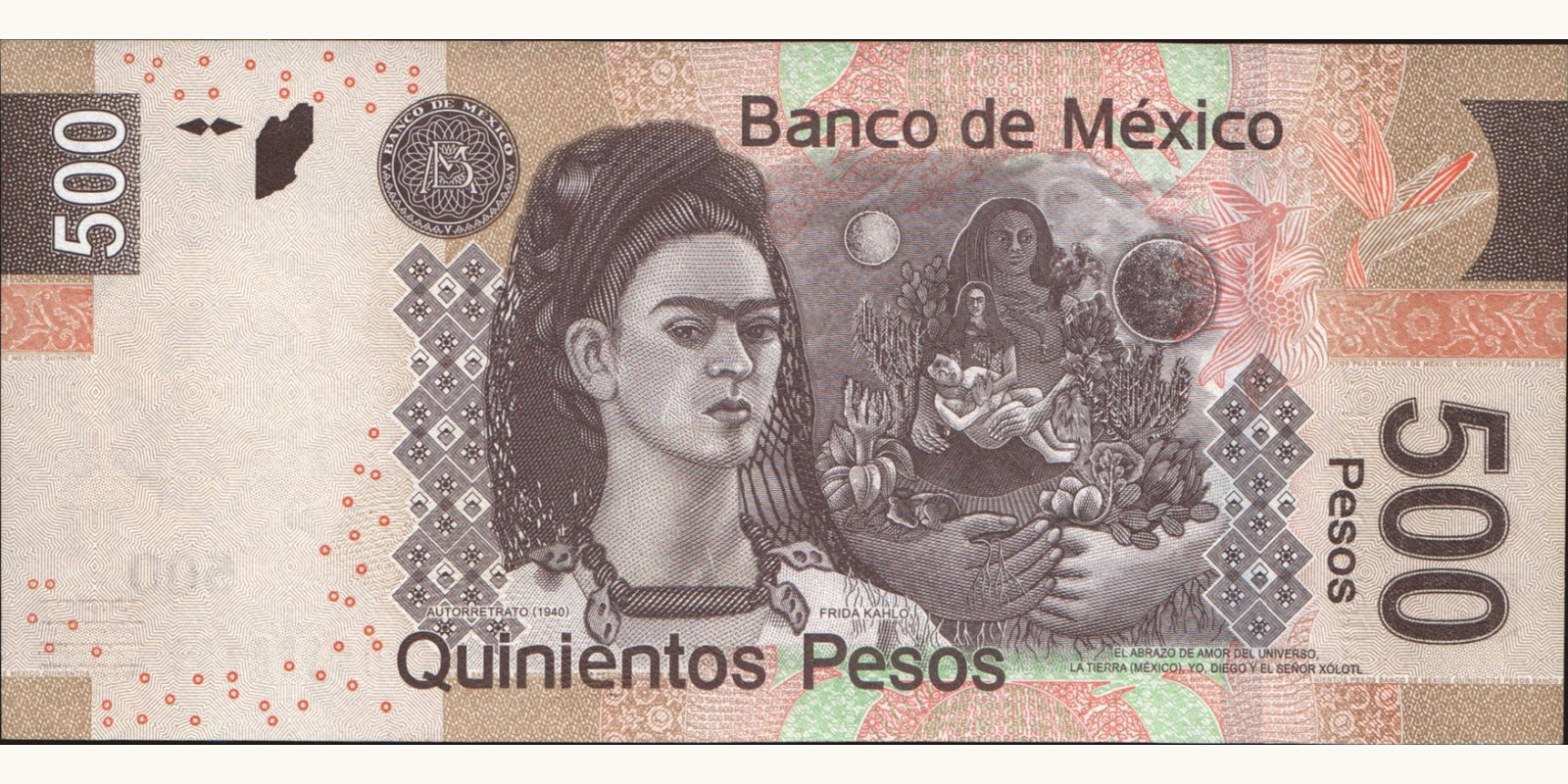 500 pesos Мексика 2010 — Оборотная сторона