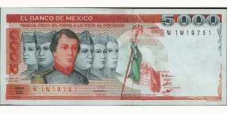 5000 pesos 1983