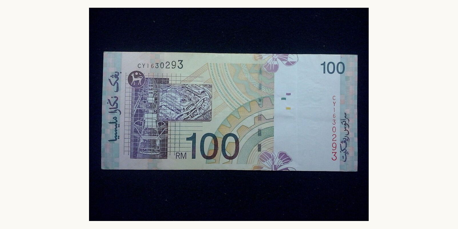 100 ringgit Malaysia 1998 — Back side