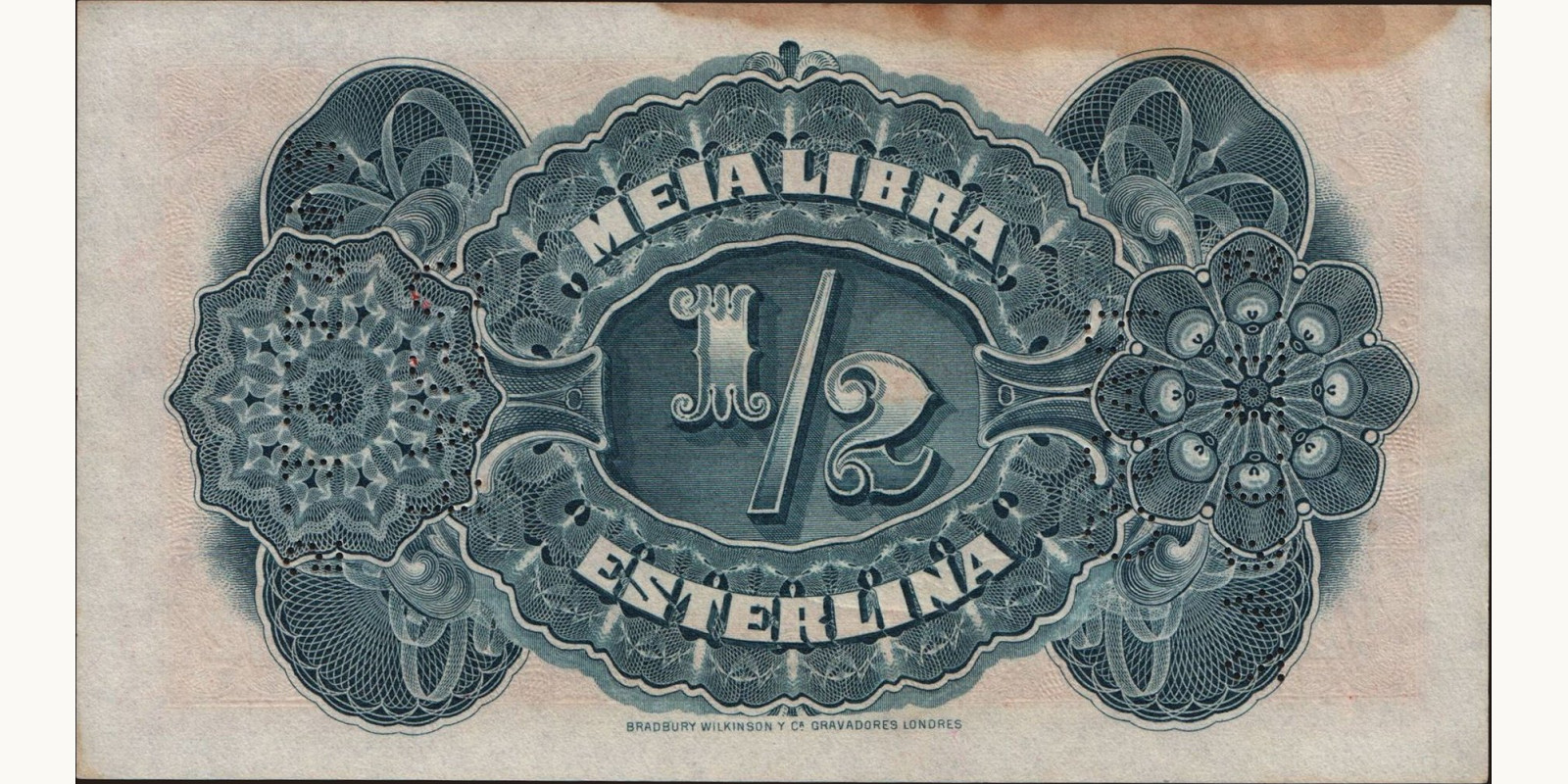 1 libra Мозамбик 1934 — Оборотная сторона