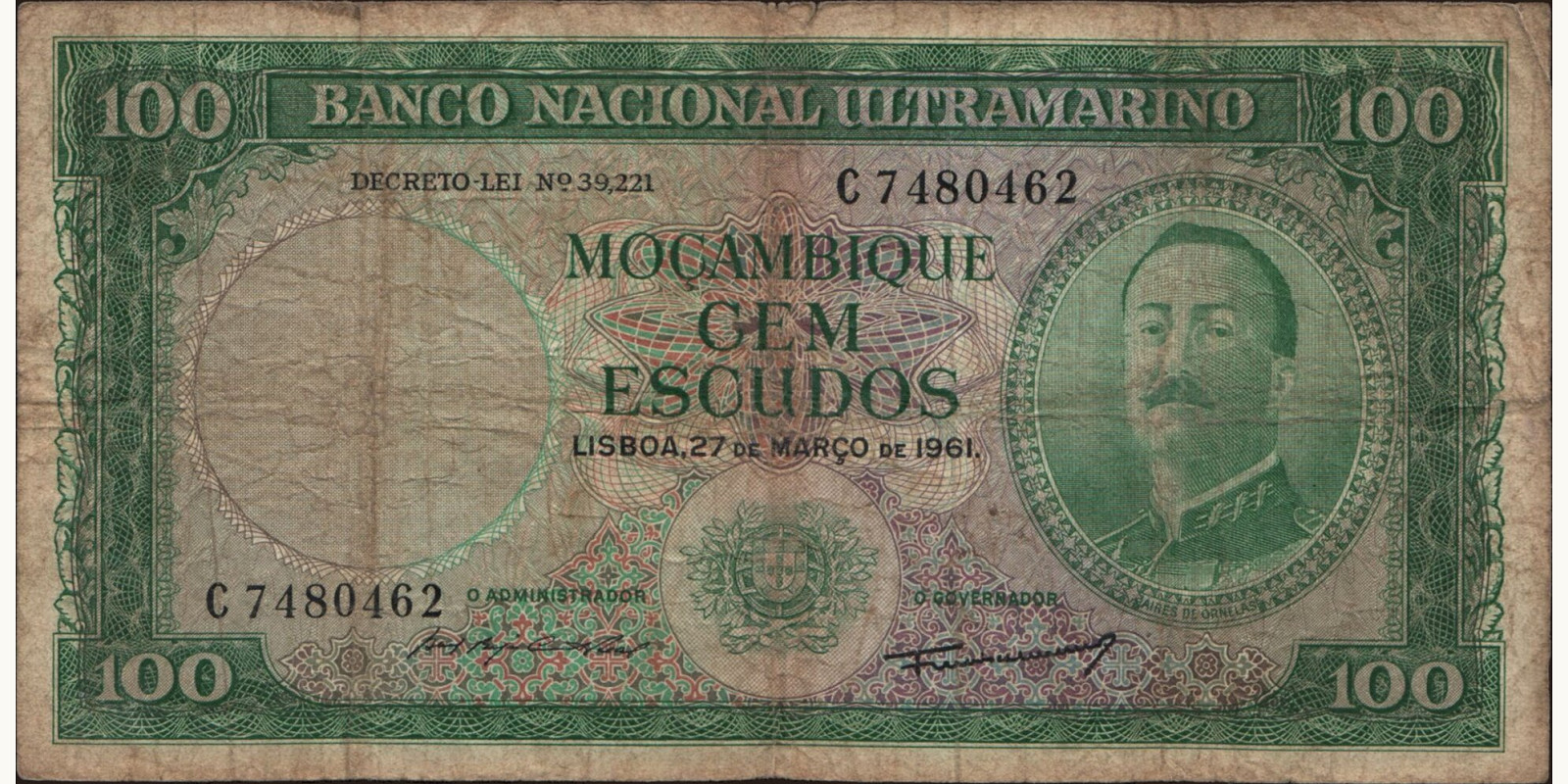 100 escudos 1961