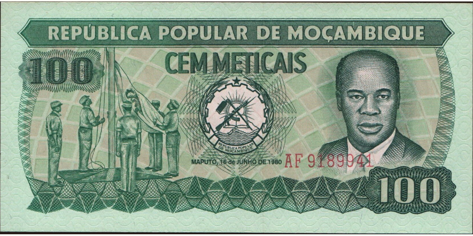 100 meticais 1980