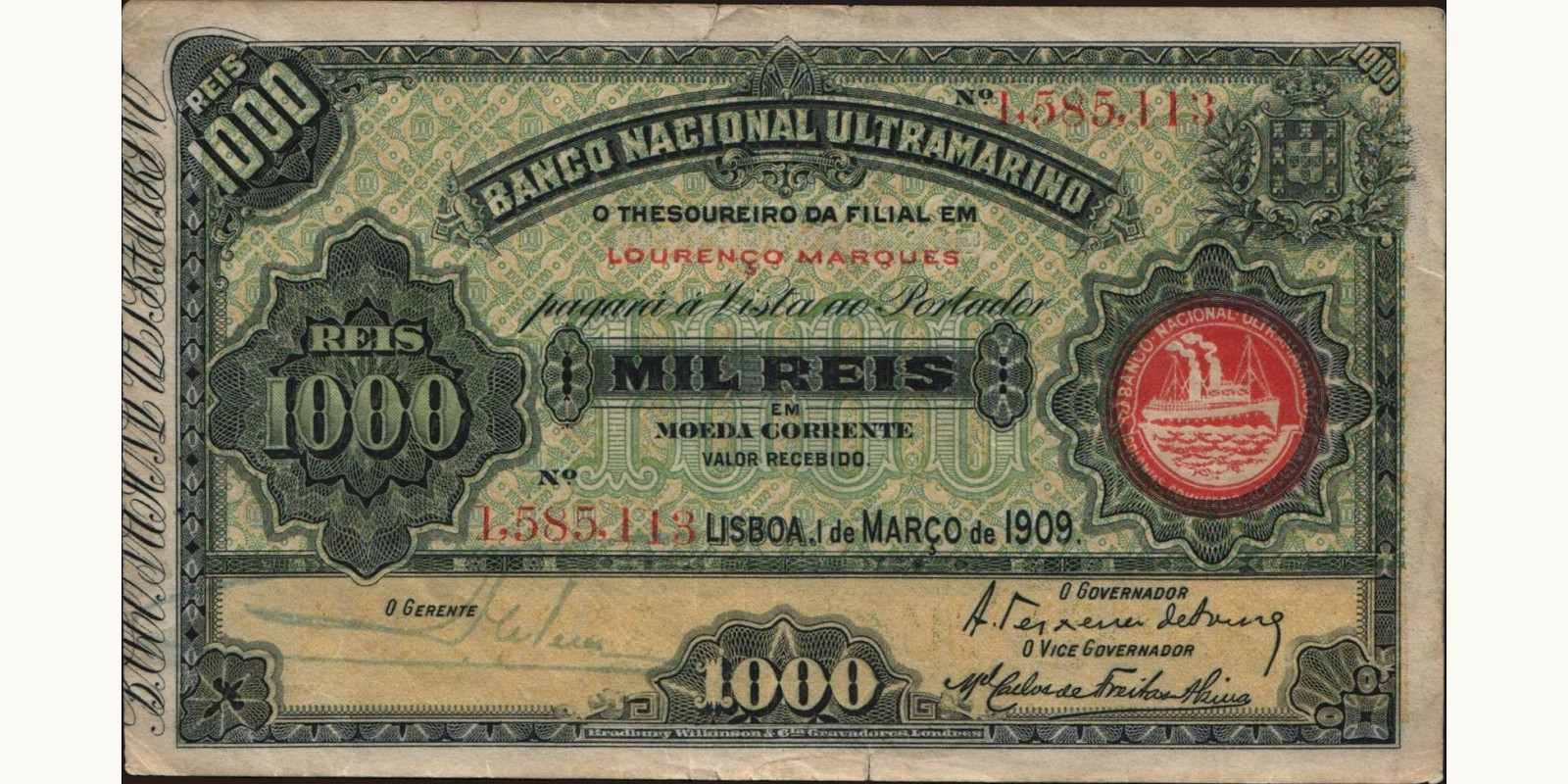1000 reis 1909