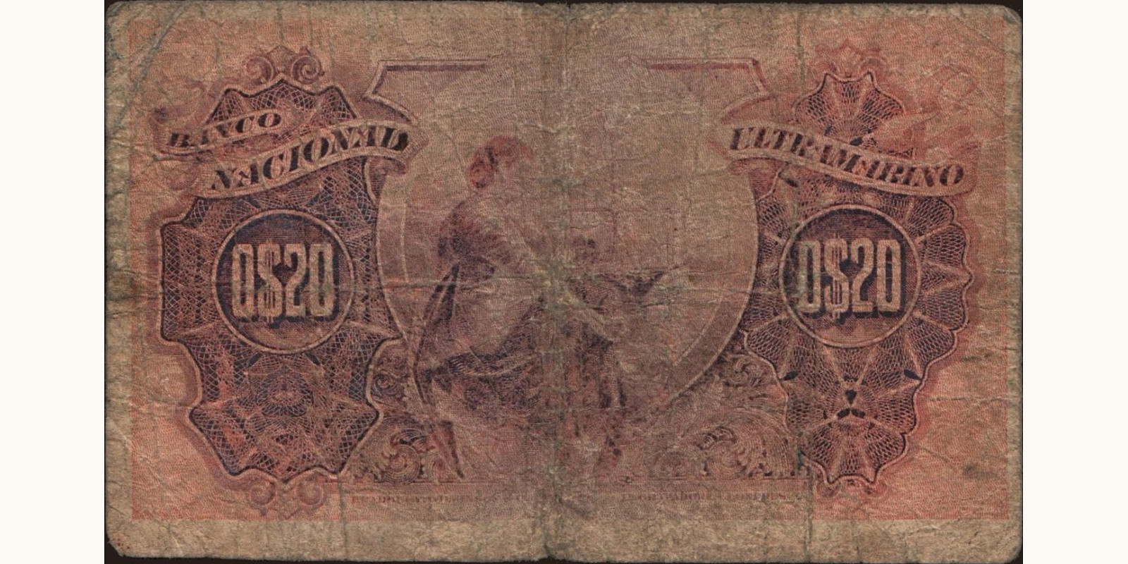 20 centavos Мозамбик 1914 — Оборотная сторона