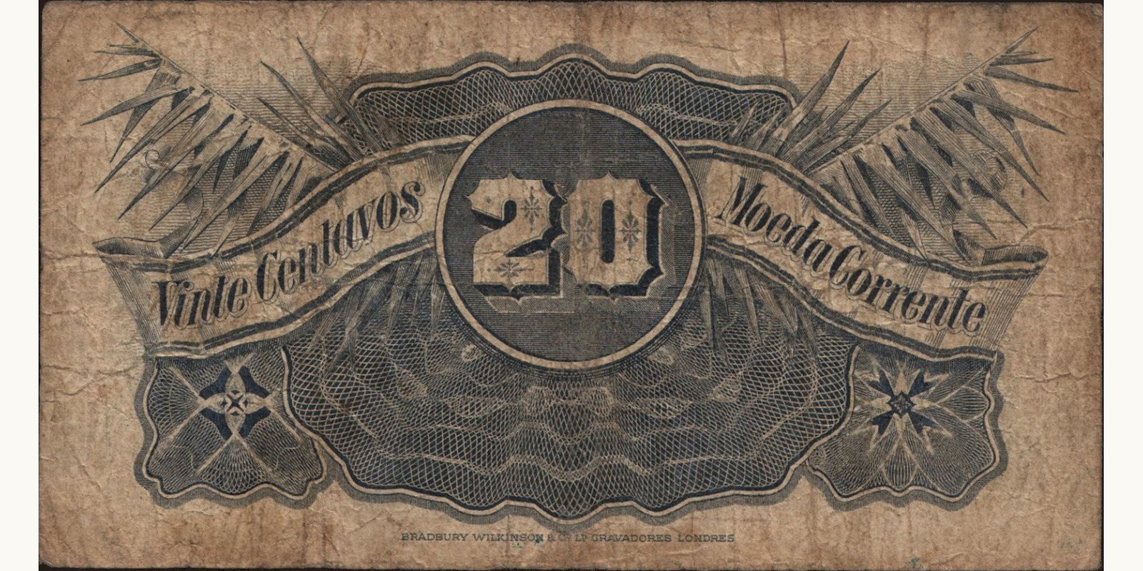 20 centavos Мозамбик 1919 — Оборотная сторона