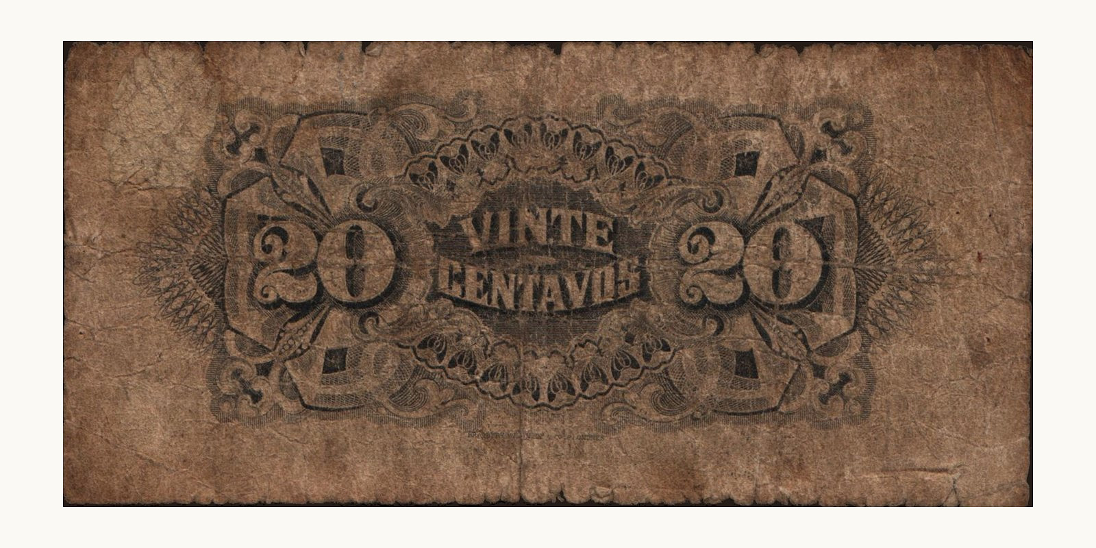 20 centavos Mozambique 1933 — Back side
