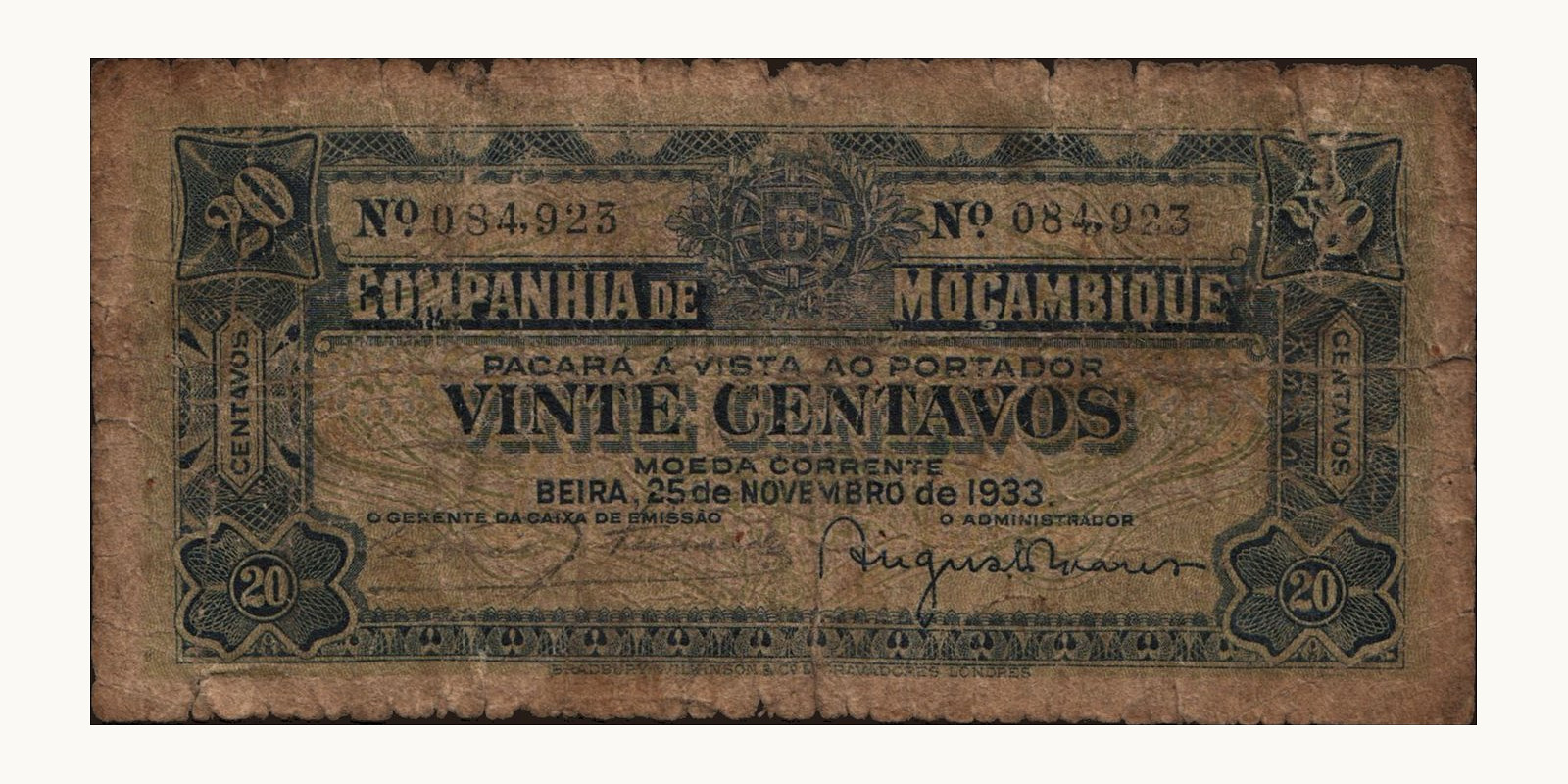 20 centavos 1933