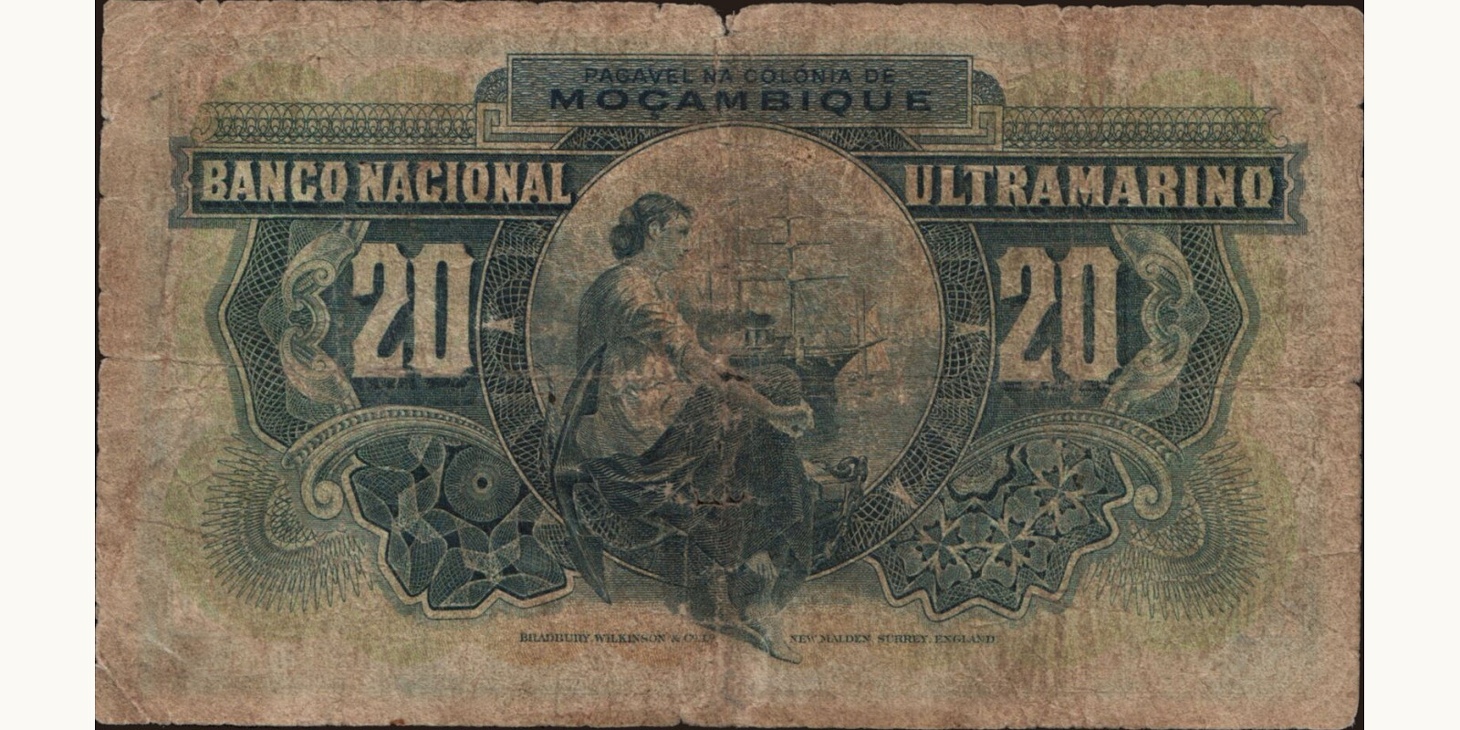 20 escudos Мозамбик 1941 — Оборотная сторона