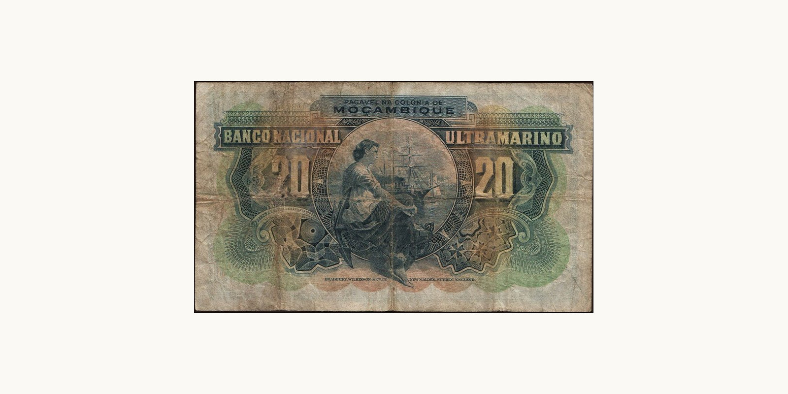 20 escudos Mozambique 1945 — Back side
