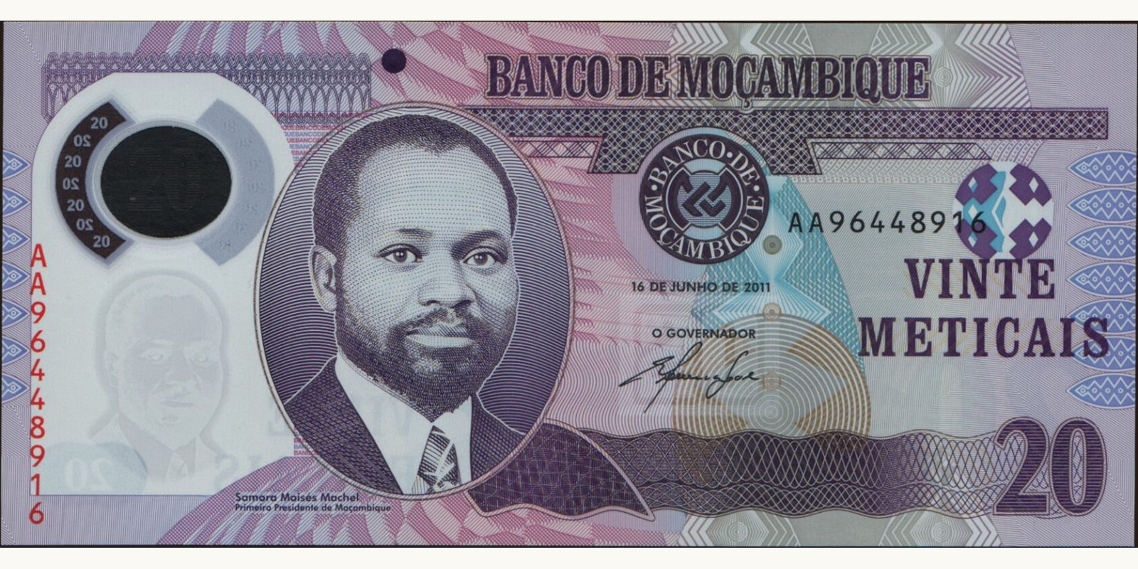 20 meticais Мозамбик 2011 — Лицевая сторона