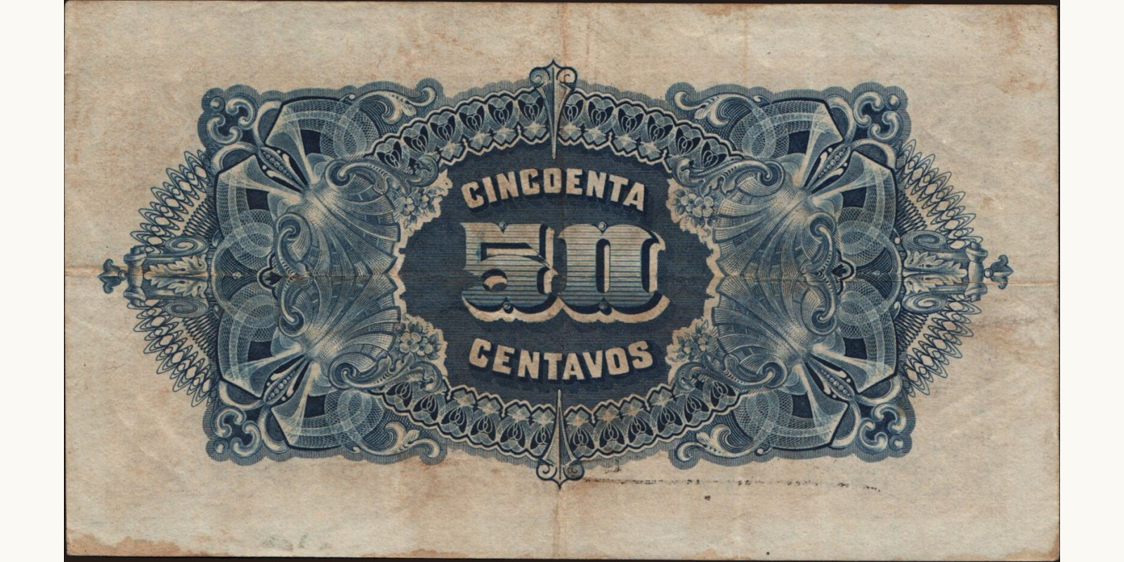 50 centavos Mozambique 1919 — Back side