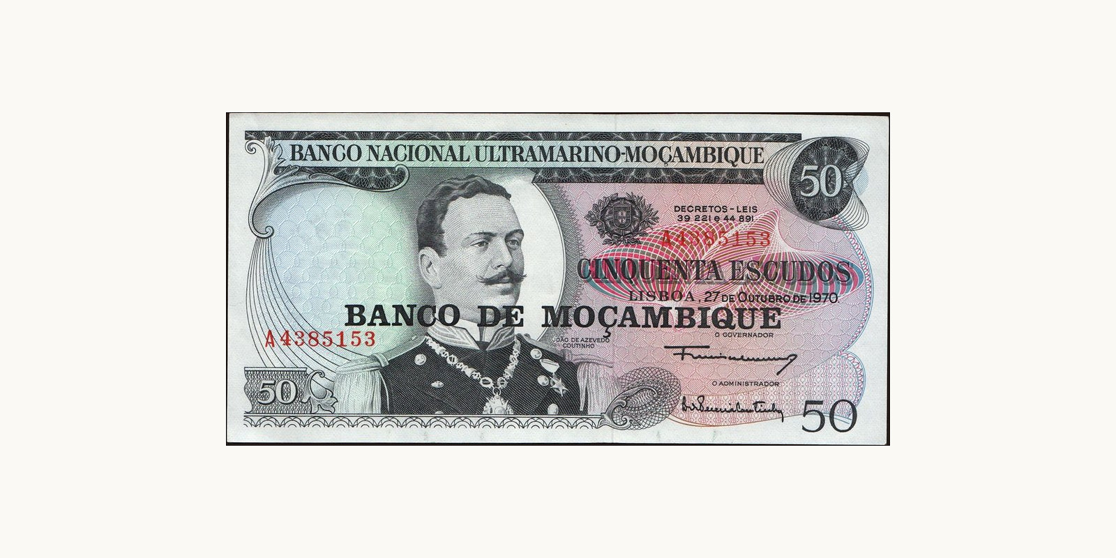 50 escudos Mozambique 1976 — Front side