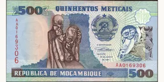 500 meticais 1991