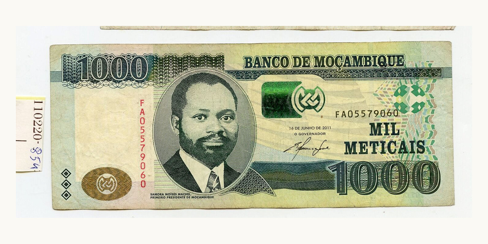 1000 meticais Mozambique 2011 — Front side