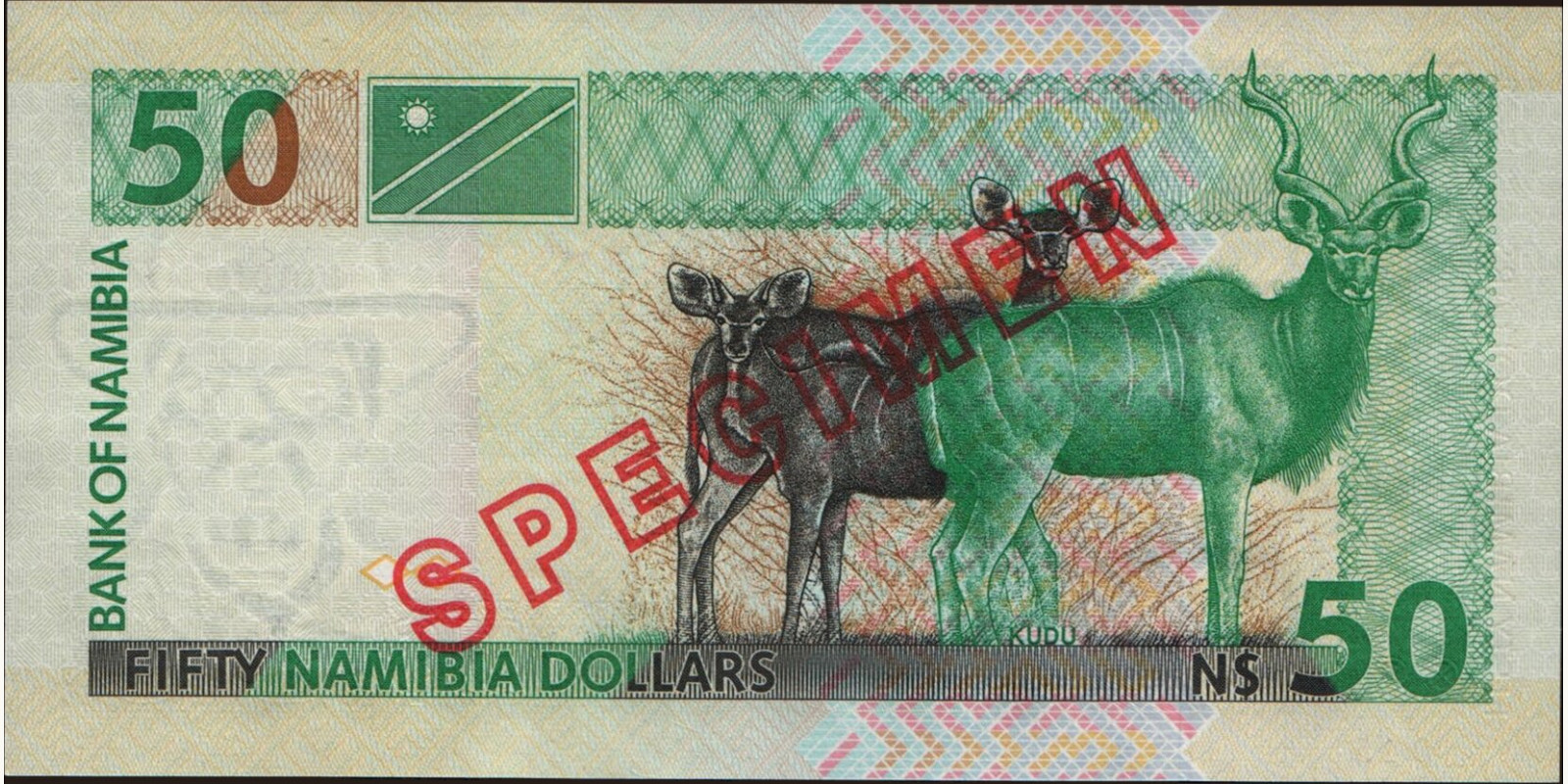 50 dollars Namibia 2010 — Back side