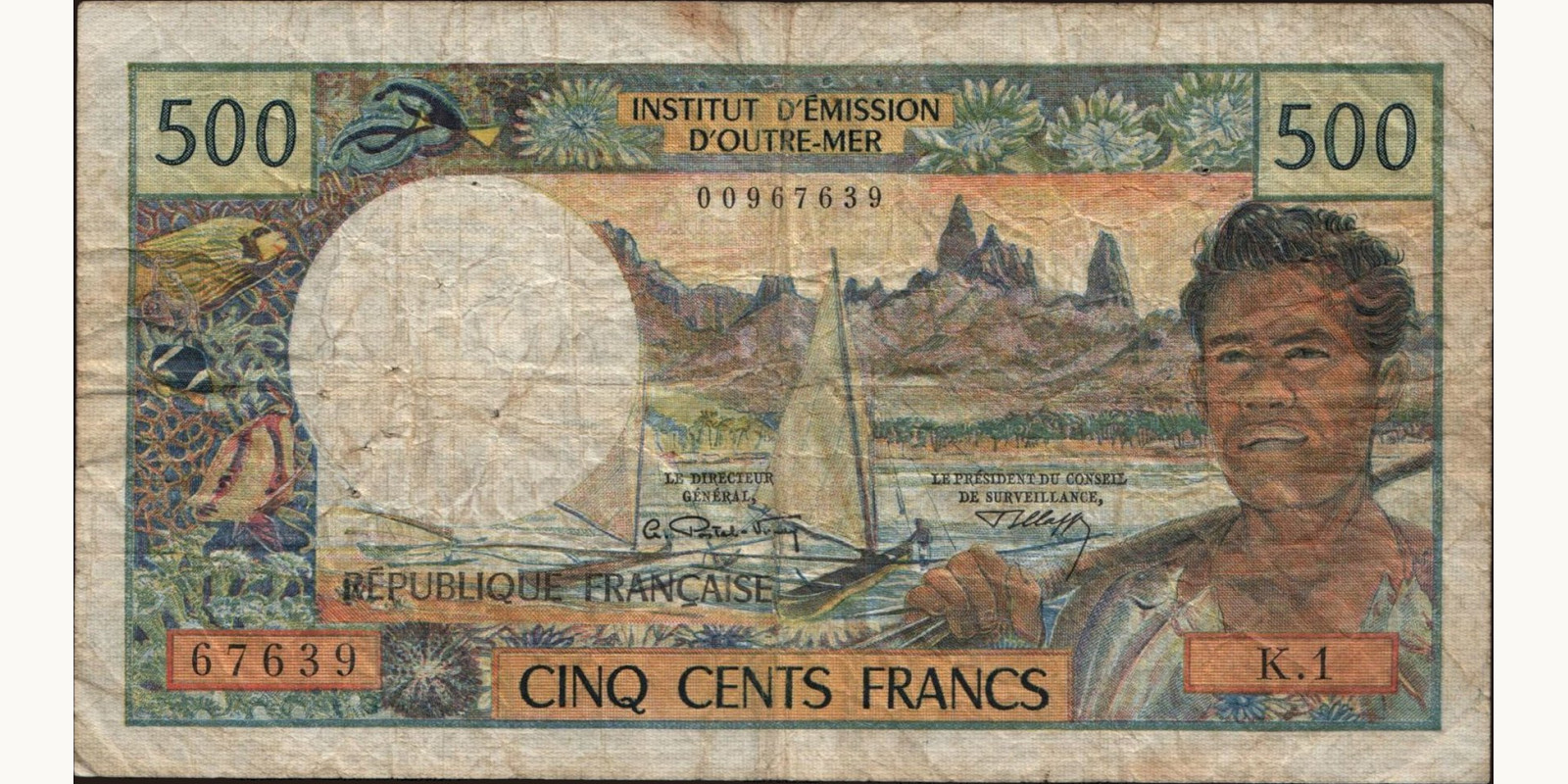 500 franc 1969
